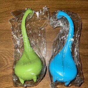 Tilevo Tea Infuser Set of 2 - Dinosaur Loose Leaf Tea Infusers with Long Hand...